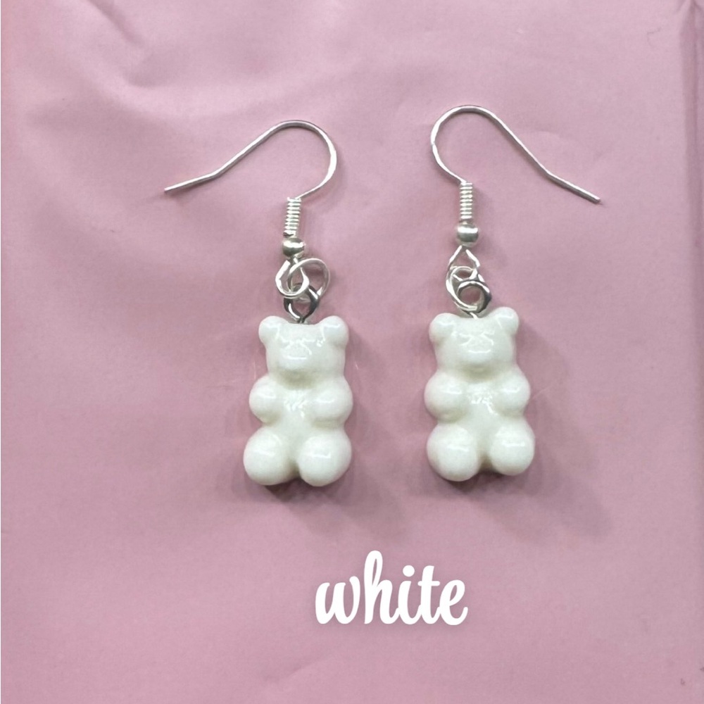 White Bear Earrings